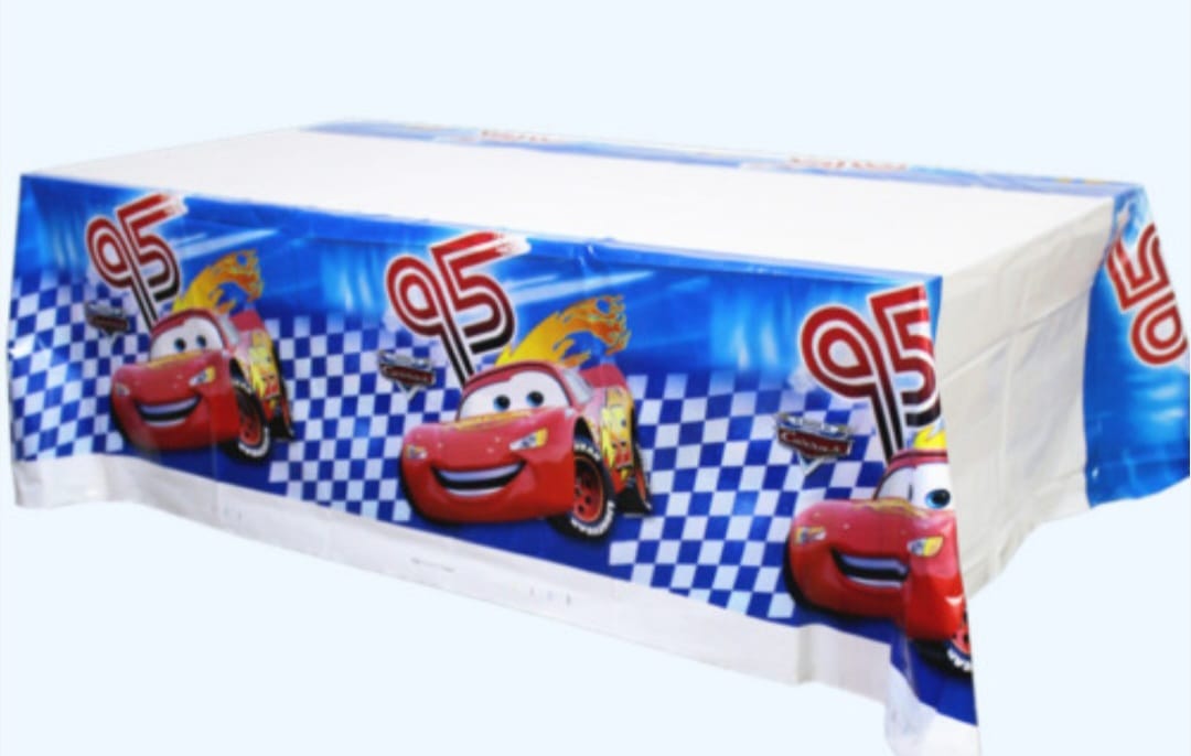Cars Blue Tablecloth - Preppy Kids (Grand Bazaar)
