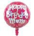 Happy Birthday Mom 18inch Foil Balloon - Preppy Kids (Grand Bazaar)