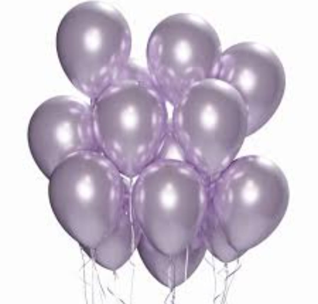 Lilac Metallic Balloon 10 PC - Preppy Kids (Grand Bazaar)