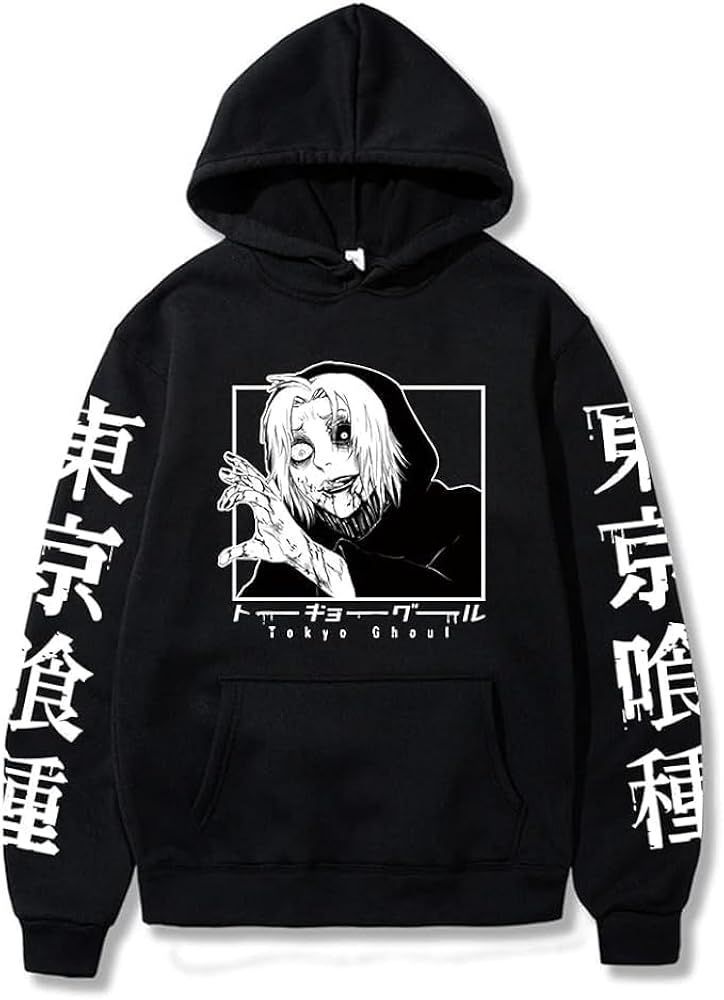 Tokyo Ghoul Anime Hoodie Black - Preppy Kids (Grand Bazaar)