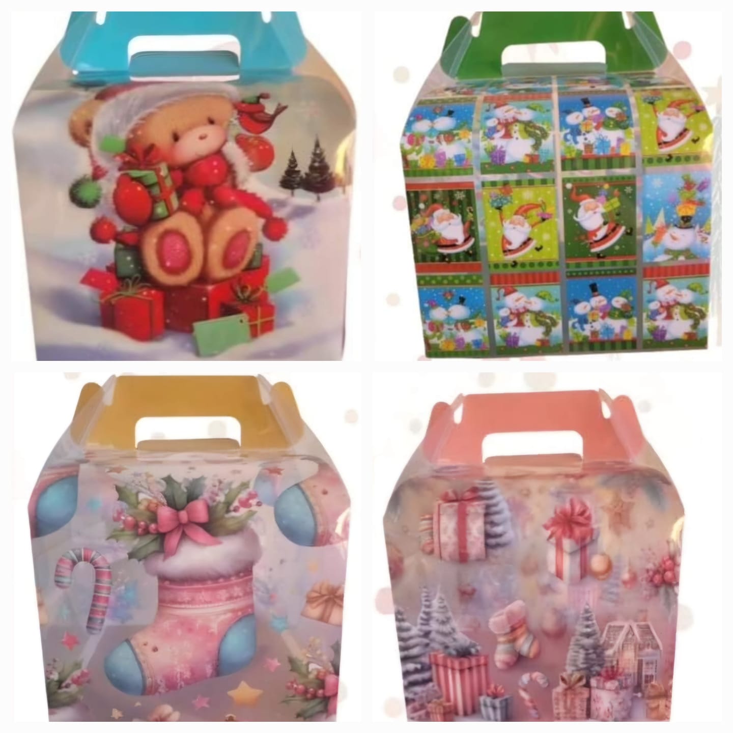 Christmas Plastic Treat Boxes - Preppy Kids (Grand Bazaar)