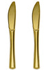 12 pc Gold Plastic Knives - Preppy Kids (Grand Bazaar)