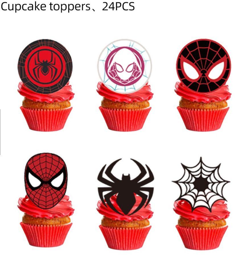 Spiderman 24pc Cupcake toppers - Preppy Kids (Grand Bazaar)