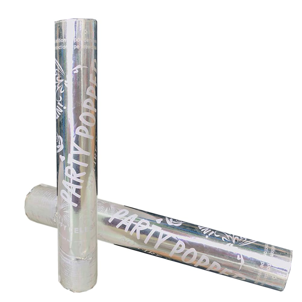 Silver Party Popper Confetti Cannon. - Preppy Kids (Grand Bazaar)