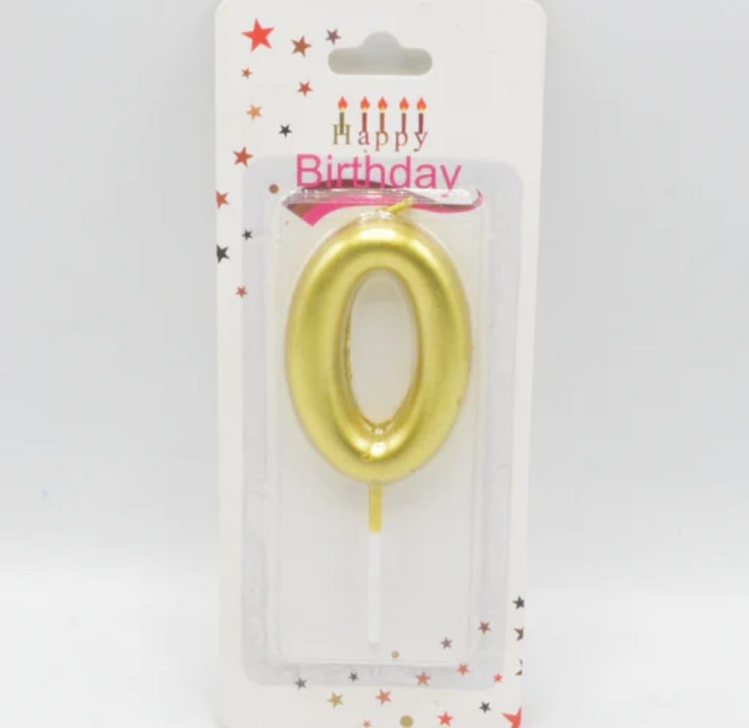 GOLD CANDLES 0 TO 9 bigger