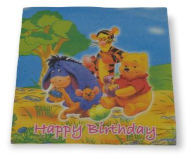 Winnie The Poo 20 party napkins - Preppy Kids (Grand Bazaar)