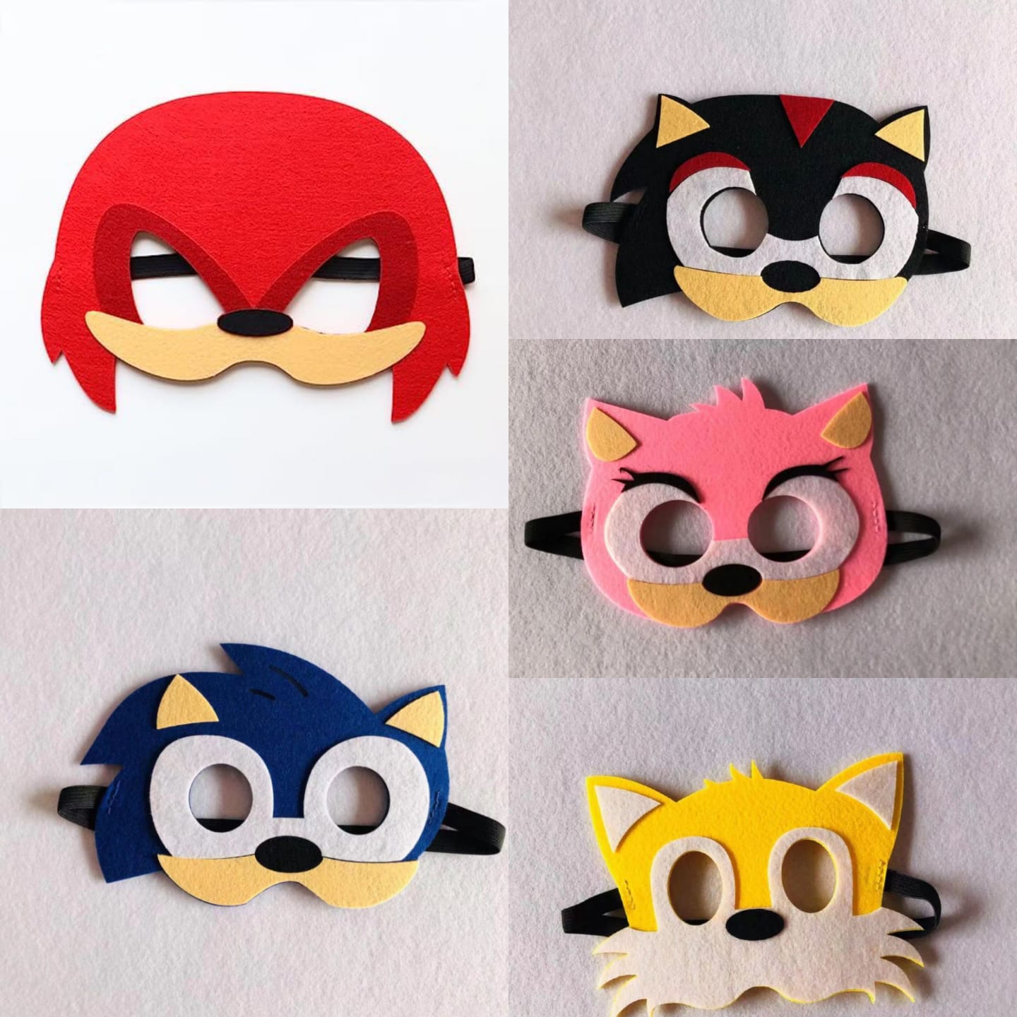 Sonic and Friends Felt Masks - Preppy Kids (Grand Bazaar)