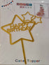 Happy Birthday star gold  Mirror Cake Topper - Preppy Kids (Grand Bazaar)