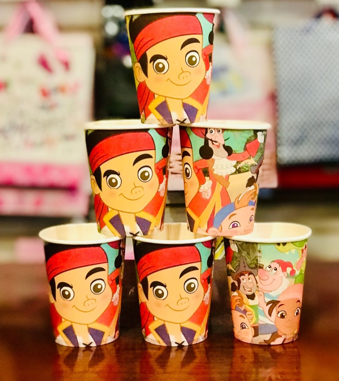 Jake and the Neverland 6 party cups - Preppy Kids (Grand Bazaar)