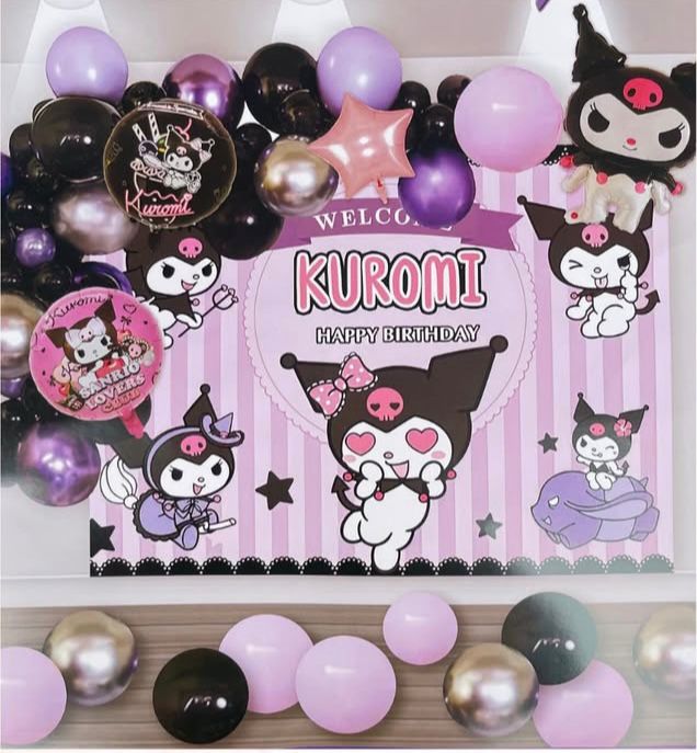 Sanrio Kuromi Balloon Arch Kit - Preppy Kids (Grand Bazaar)