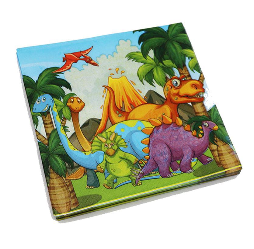 Dinosaur Volcano Napkins (20pcs) - Preppy Kids (Grand Bazaar)