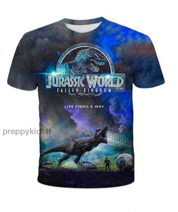 Jurassic World Dino Tshirt(Blue) - Preppy Kids (Grand Bazaar)