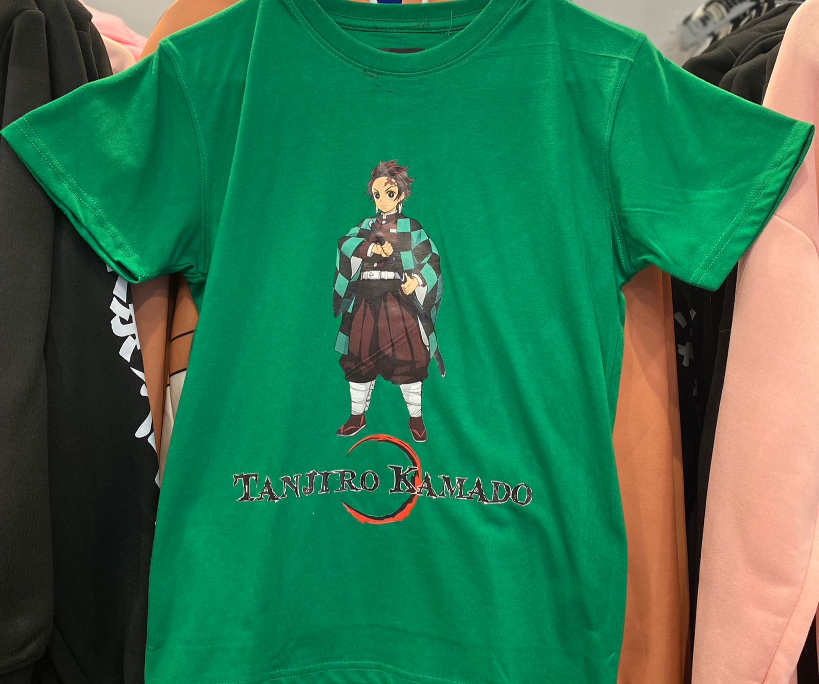 Demon Slayer Tanjiro Cotton Tshirt(Green) - Preppy Kids (Grand Bazaar)