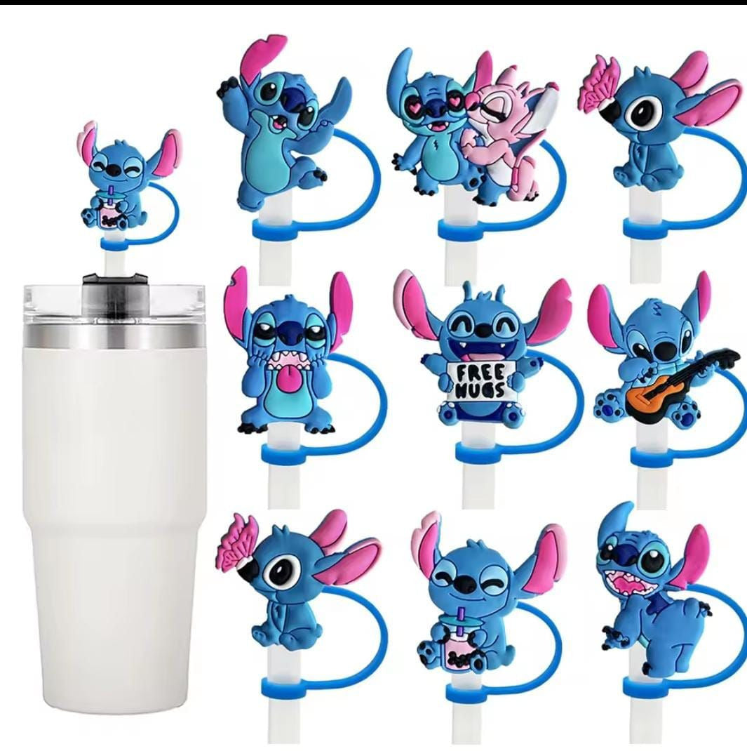 Stitch Straw Cover Caps Toppers for Tumbler - Preppy Kids (Grand Bazaar)