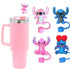 Stitch 3D Straw Cover Caps Toppers for Tumbler - Preppy Kids (Grand Bazaar)