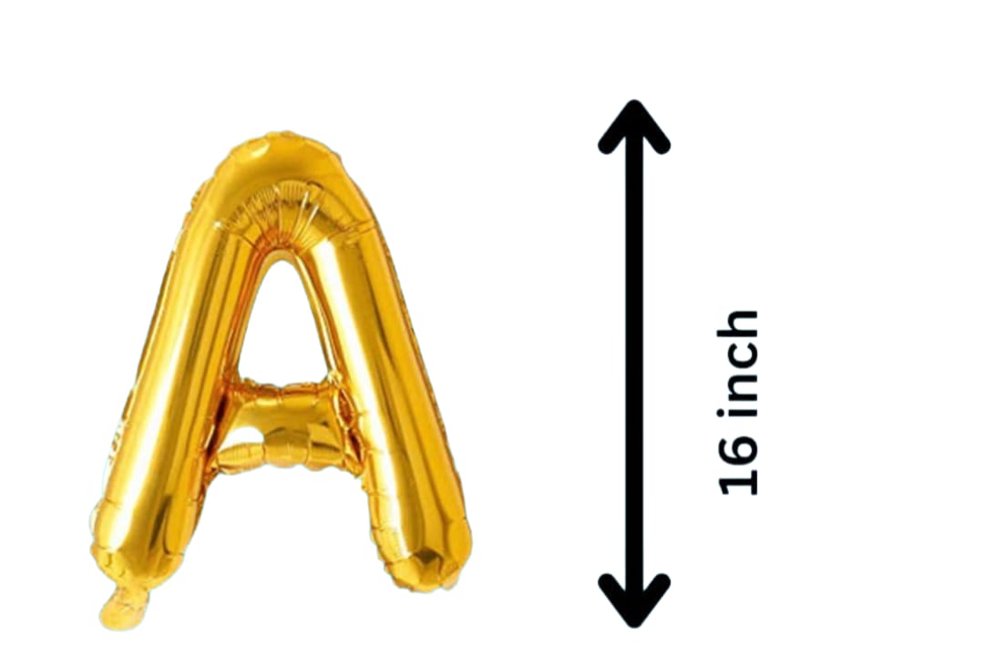 16" Letter A foil Gold