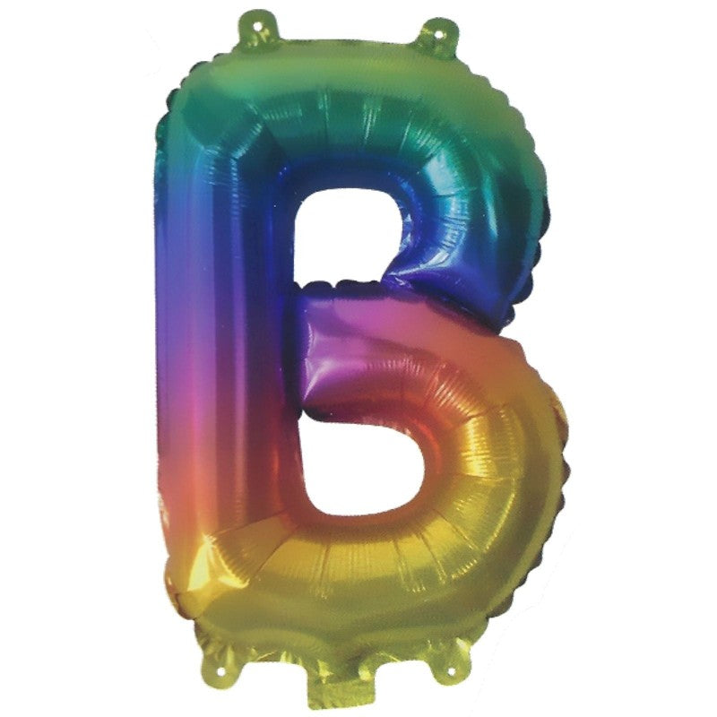 32" Letter B foil Rainbow