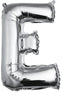 40" Letter E foil Silver - Preppy Kids (Grand Bazaar)