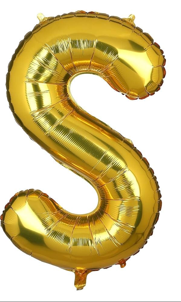40" Letter S foil Gold