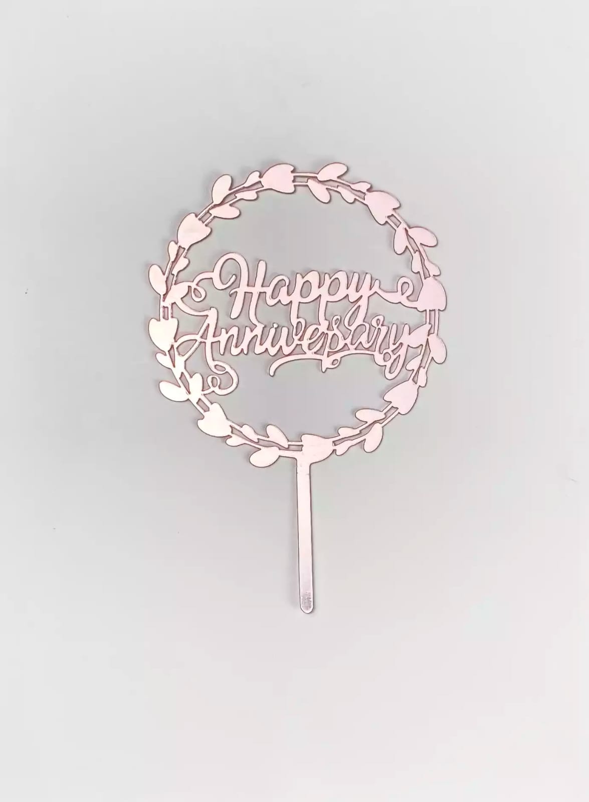 Happy Anniversary Cake topper Rose Gold - Preppy Kids (Grand Bazaar)
