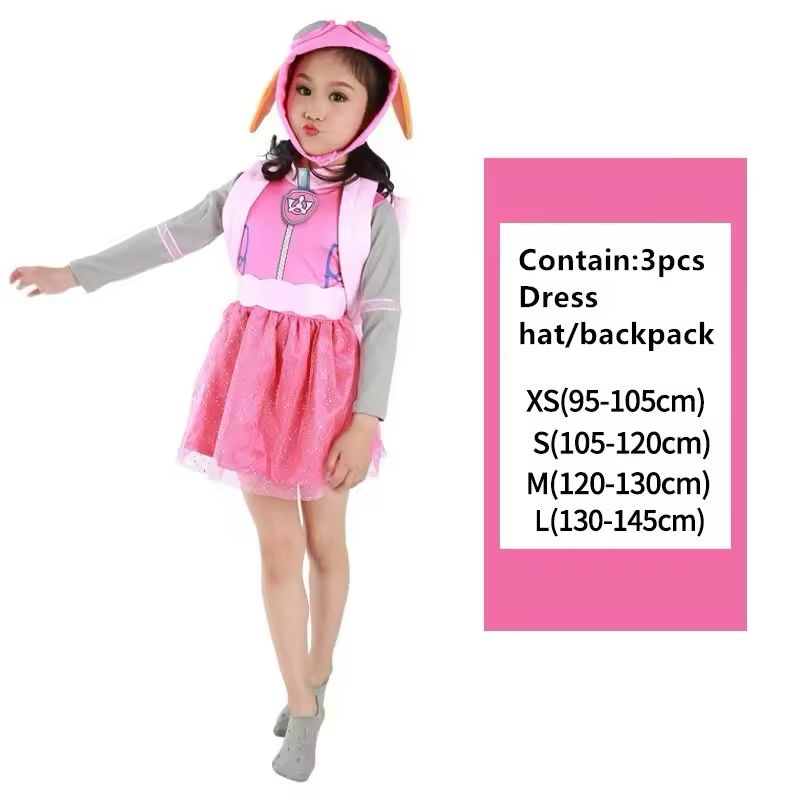 Paw Patrol Skye Cosplay Costume Outfit - Preppy Kids (Grand Bazaar)