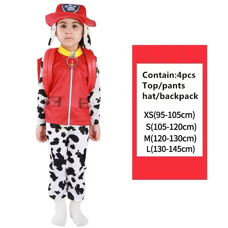 Paw Patrol Marshall Cosplay Costume Outfit(Long Pants) - Preppy Kids (Grand Bazaar)