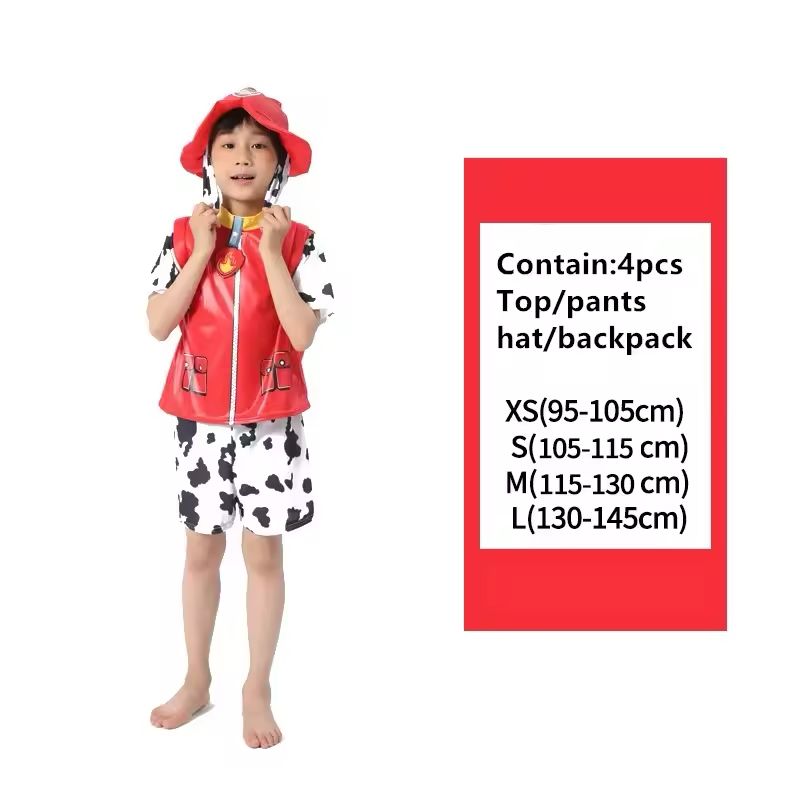 Paw Patrol Marshall Cosplay Costume Outfit(Short Pants) - Preppy Kids (Grand Bazaar)