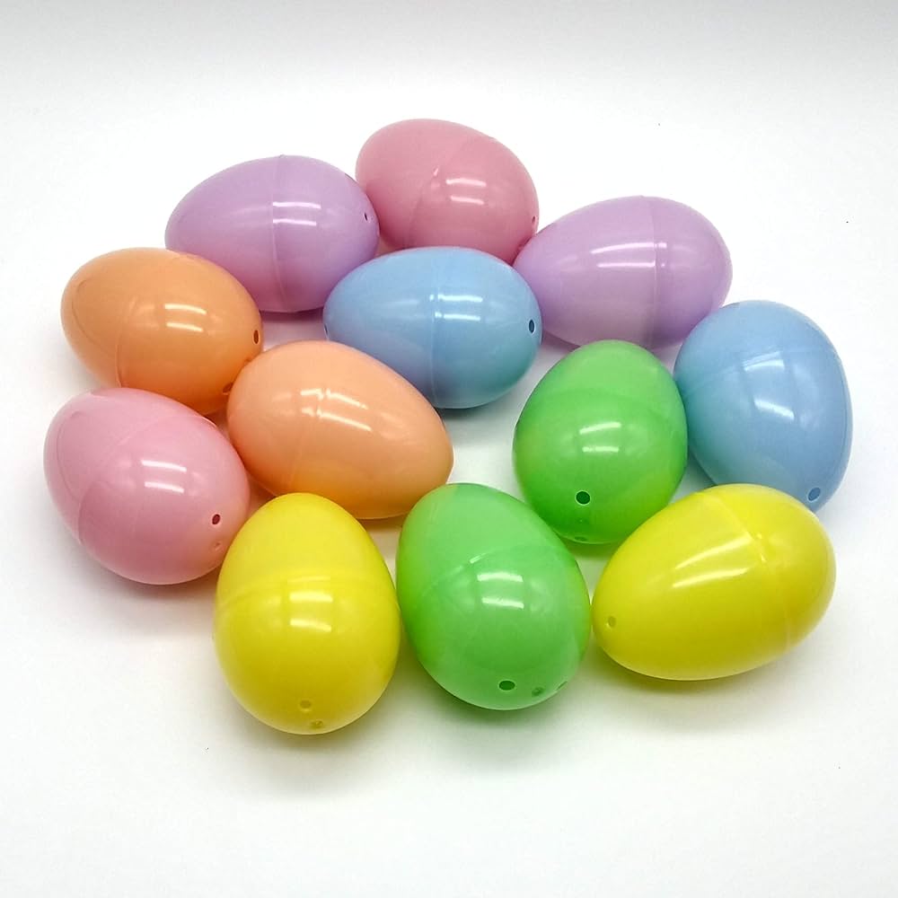 Plastic easter eggs