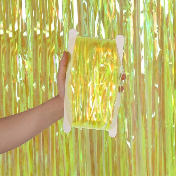 Transparent Yellow Rain Curtain