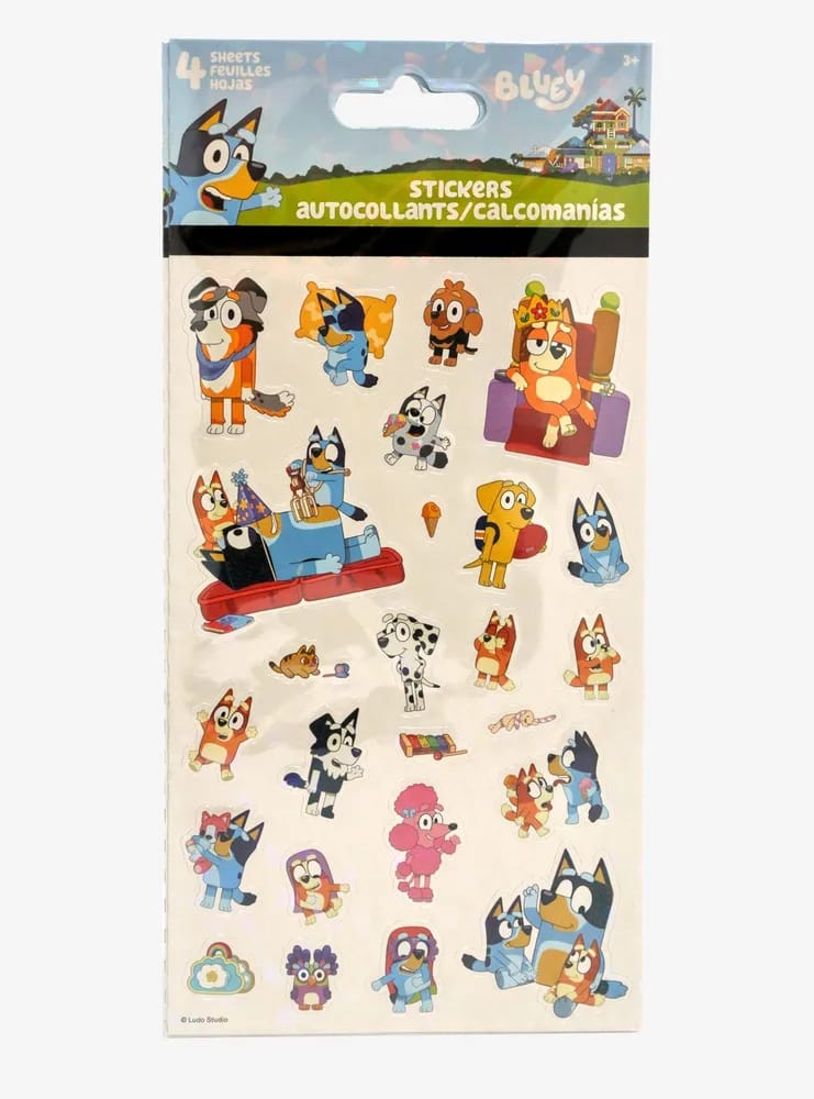 Bluey Stickers (4 sheets)