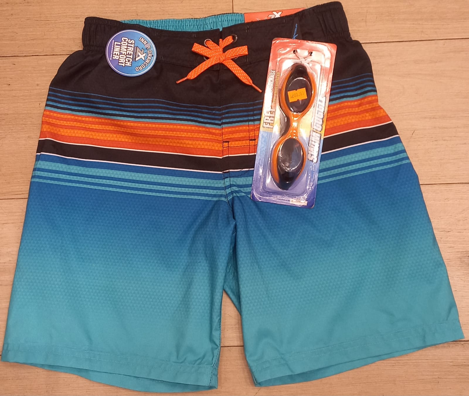 Boys Swim Trunk and Goggles Design 1 - Preppy Kids (Grand Bazaar)