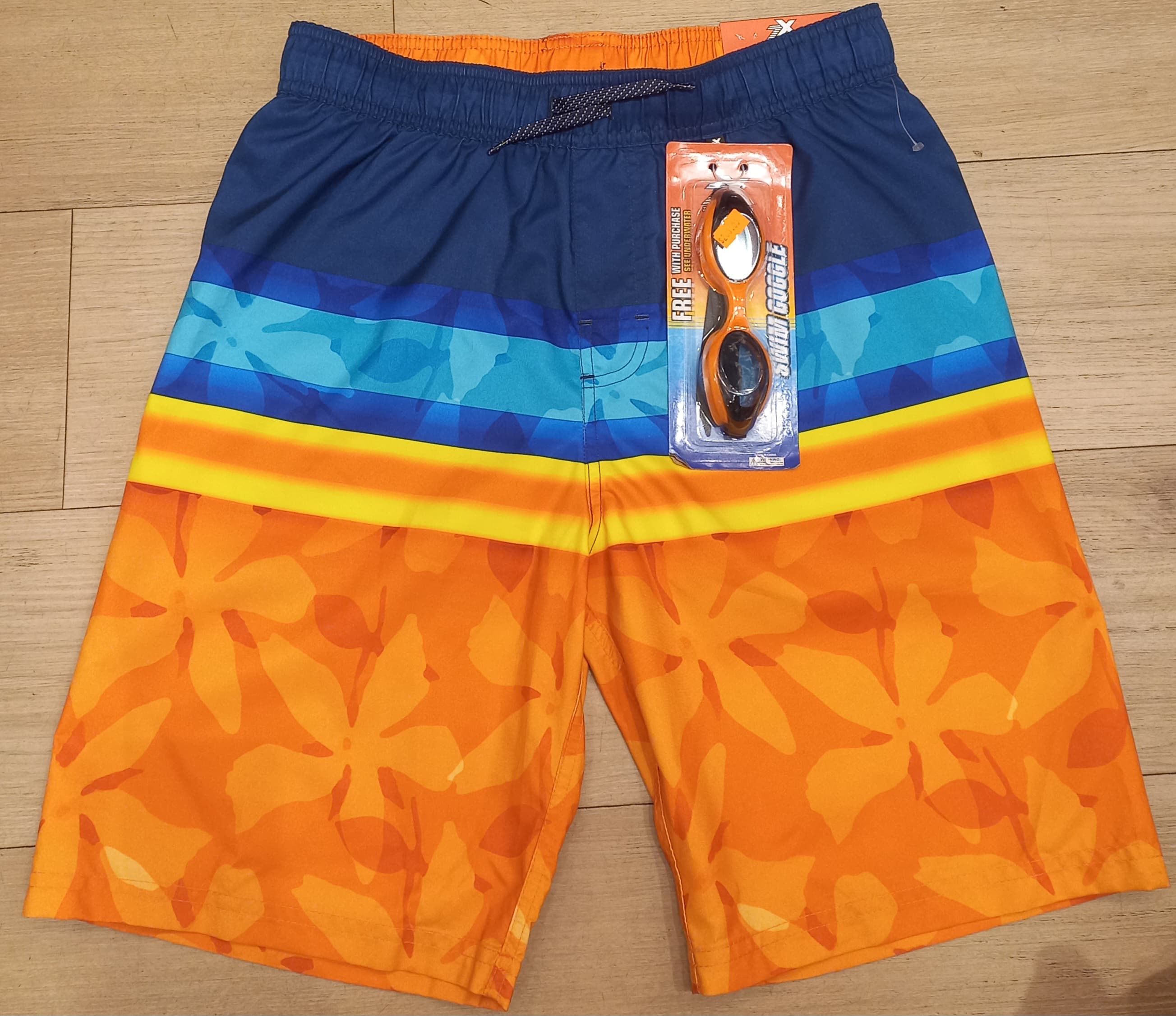 Boys Swim Trunk and Goggles Design 2 - Preppy Kids (Grand Bazaar)
