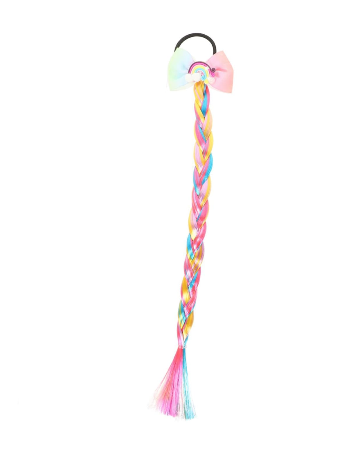Multicolor Rainbow Plait Hairtie - Preppy Kids (Grand Bazaar)