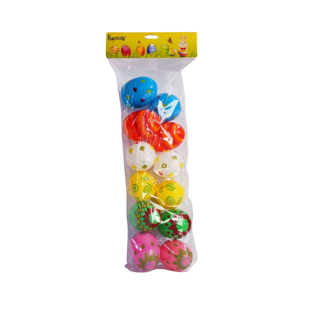 Patterned Plastic easter eggs