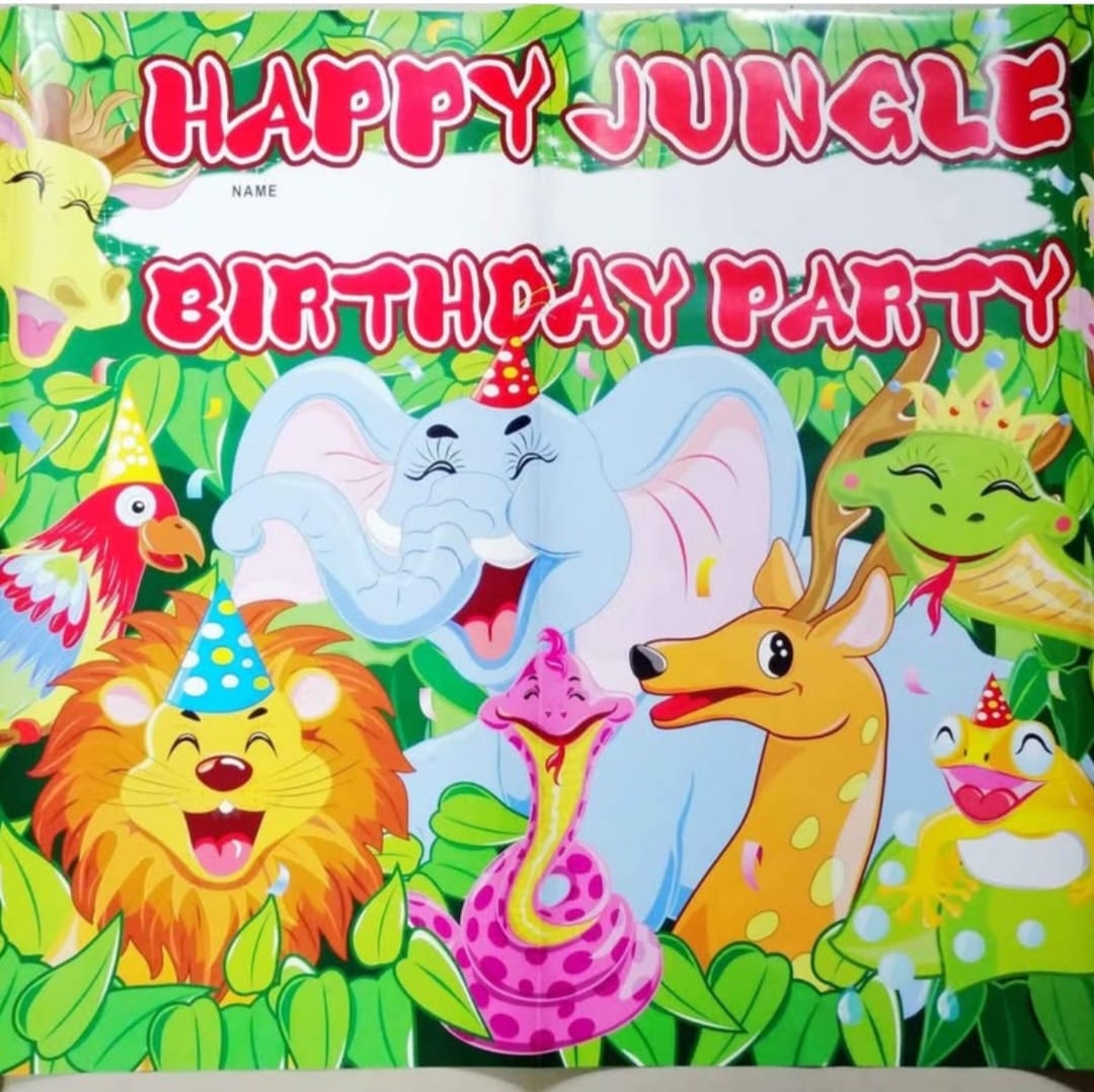 Jungle Birthday backdrop - Preppy Kids (Grand Bazaar)