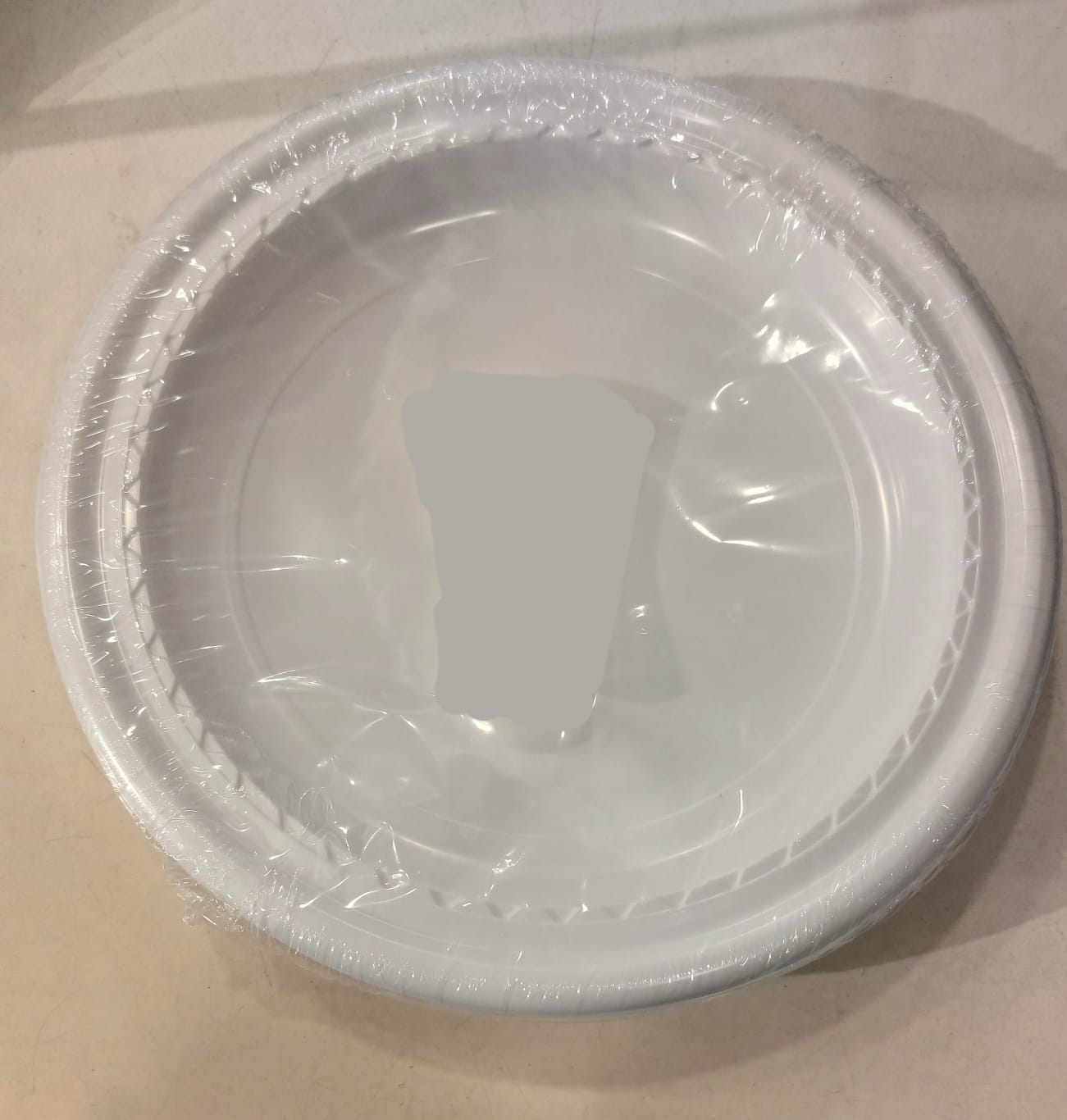 White 10" Plastic Premium Plates (12 pcs)