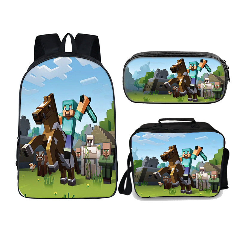 Minecraft Knight Steve Ultimate Edition set (3PC) (2 compartment) No. 3 - Preppy Kids (Grand Bazaar)