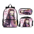 Demon Slayer Nezuko Kamado Edition set (3PC) USB Cable included & port (Front zipper , upgraded lunch bag) No. 4 - Preppy Kids (Grand Bazaar)