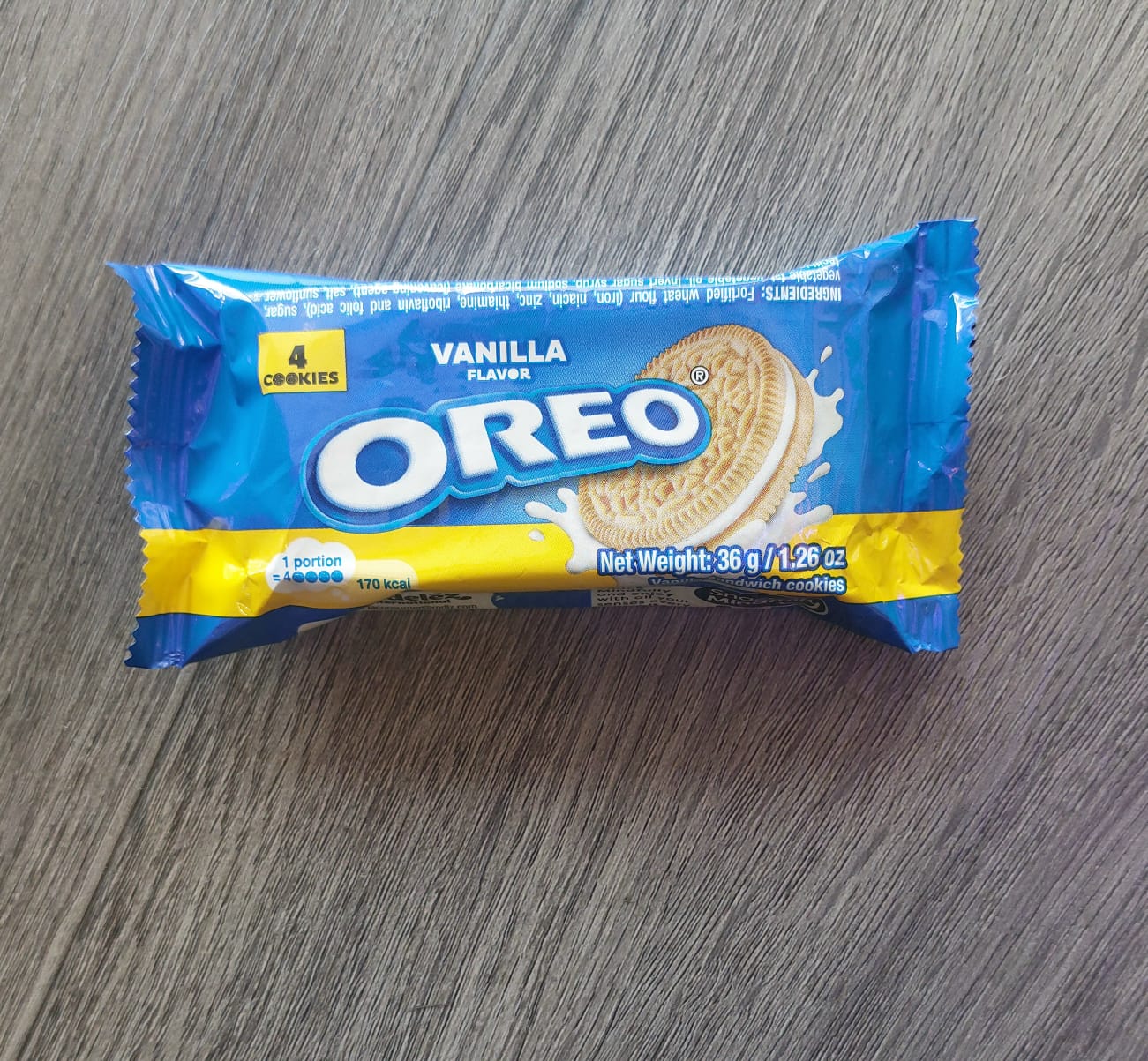 Golden Oreo 4pk original (36g) snack biscuit