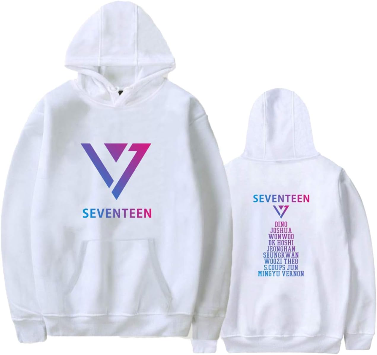 Seventeen White Pullover Hoodie