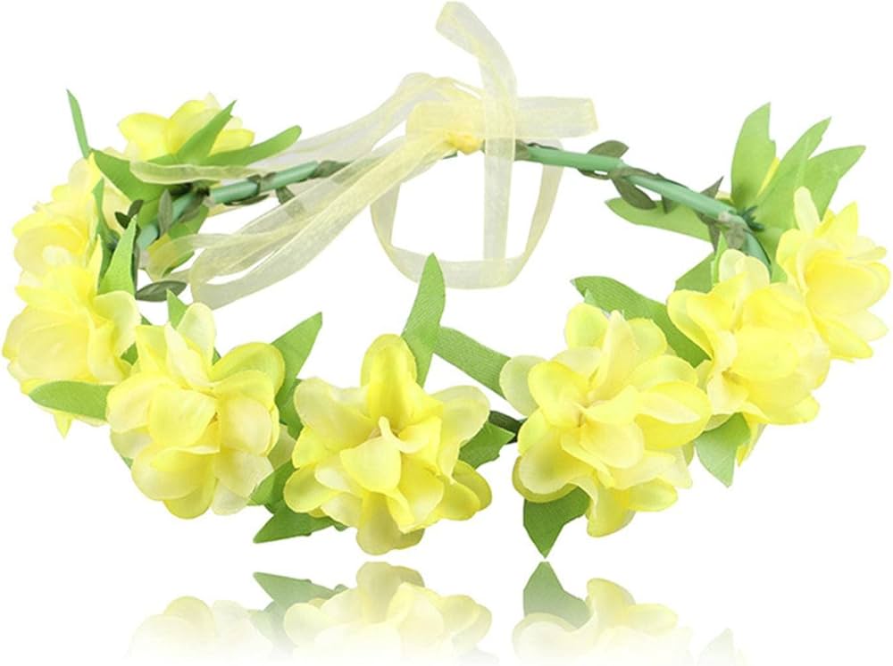 Yellow Flower Crown Headpiece