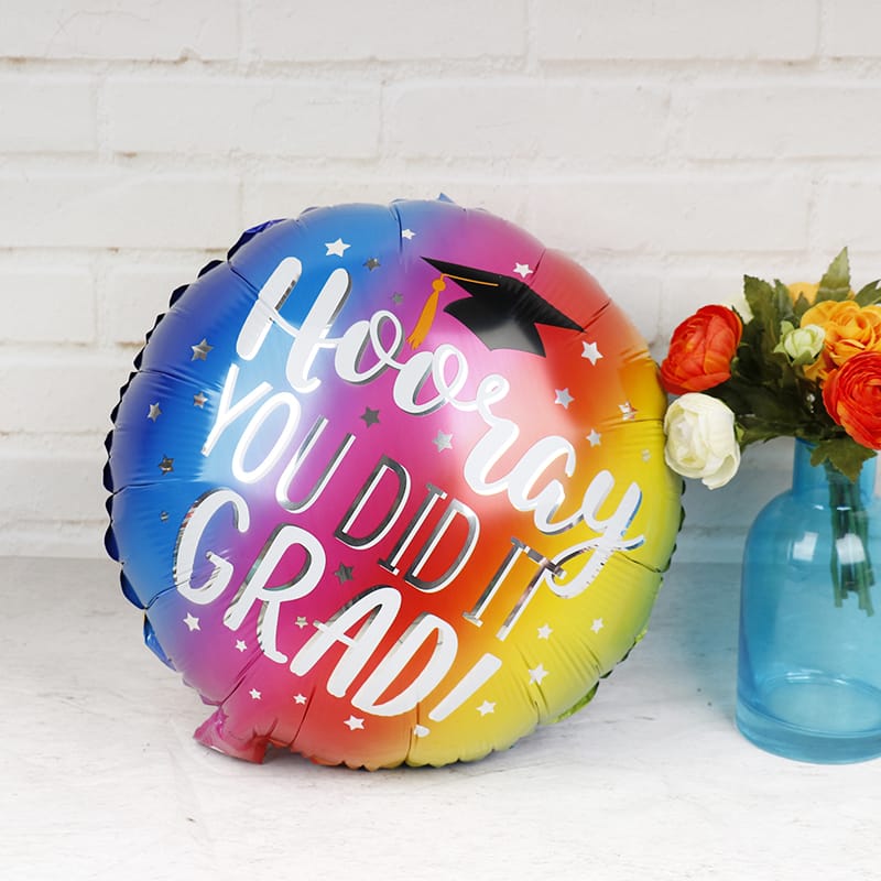 Congrats Grad Multi Colour Foil Balloon 18inch graduation