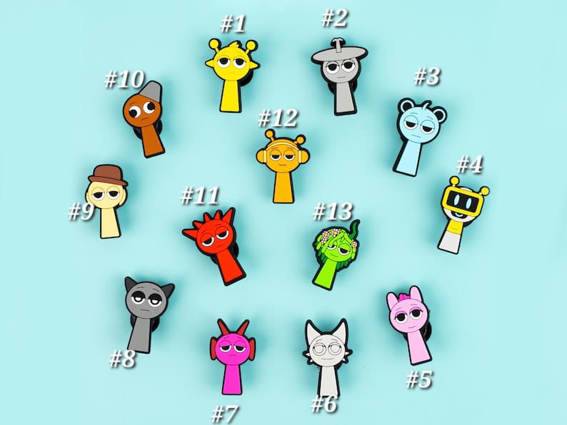 Sprunki Croc Charm (1 pc) charms jibbitz