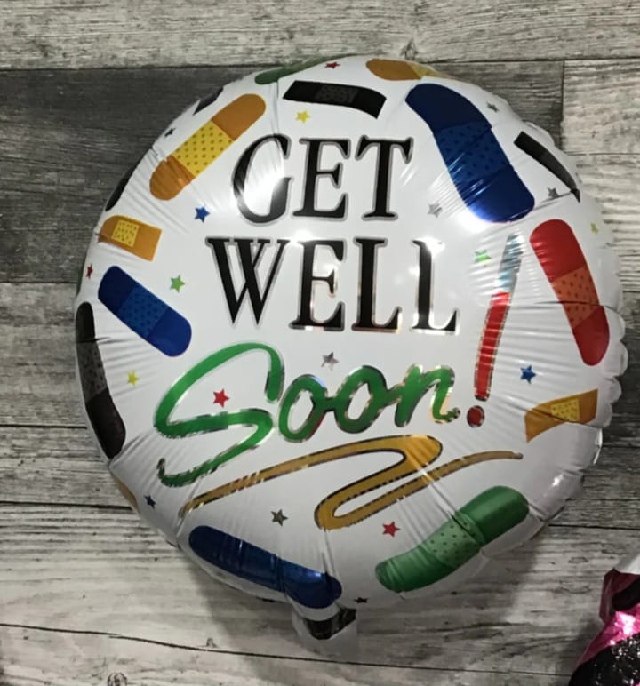 Get Well Soon Bandages Foil Balloon