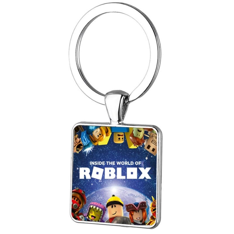 Inside the World of Roblox Square Metal Keychain