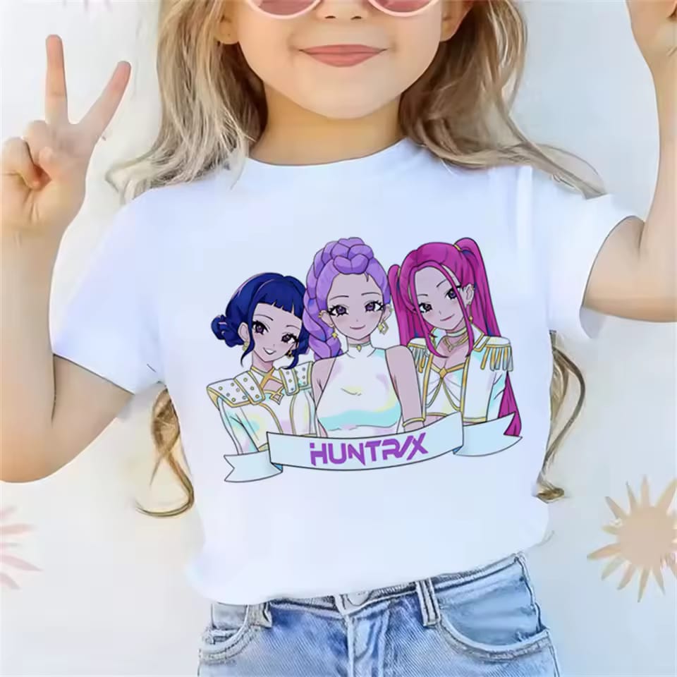 What It Sounds Like Huntrix Kpop Demon Hunters White Cotton Tshirt