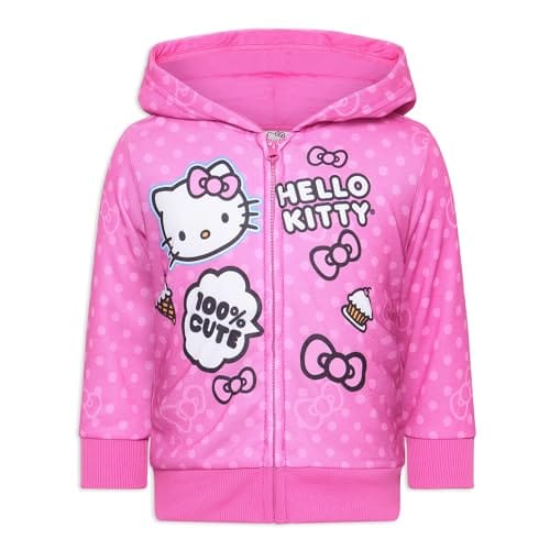 Sanrio Hello Kitty Pink 3D Zipper Hoodie