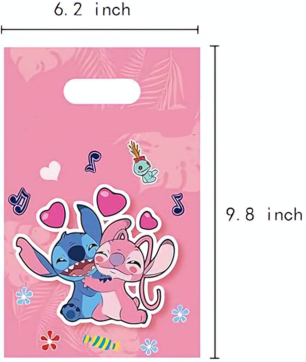Angel and Stitch loot party bags (10 pieces )