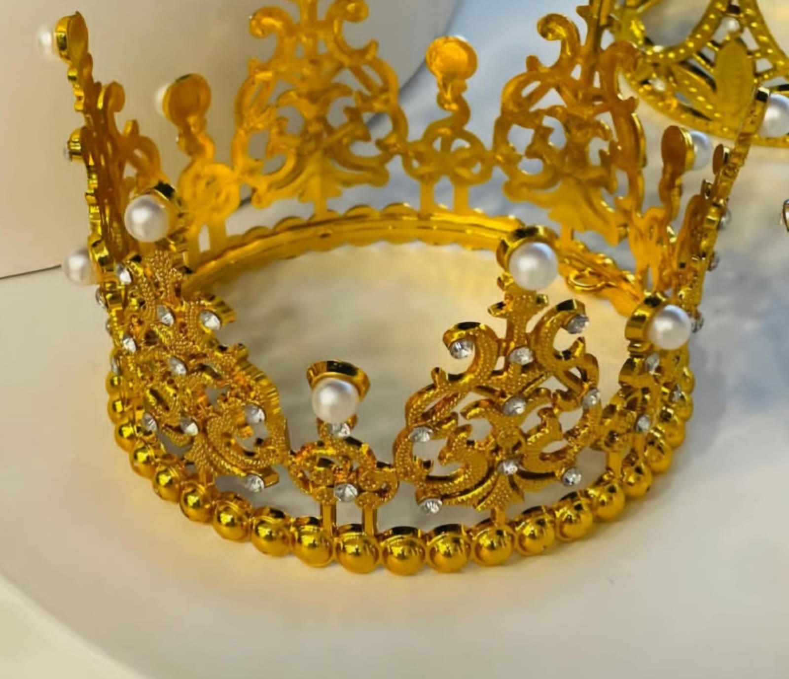 Gold Crown Cake Topper