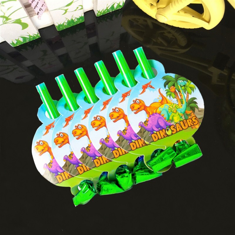 Dinosaur Long Blowers (6PCS)